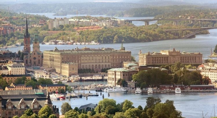 La vieille ville de Stockholm en Suède